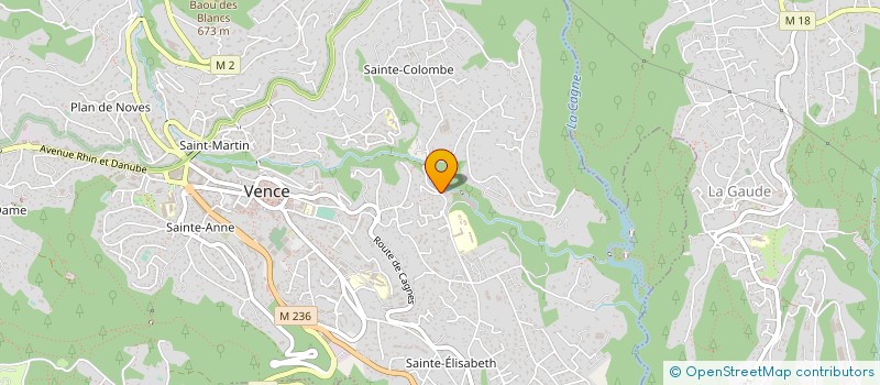 localisation de l'entreprise LANDRA CONSTRUCTION à VENCE