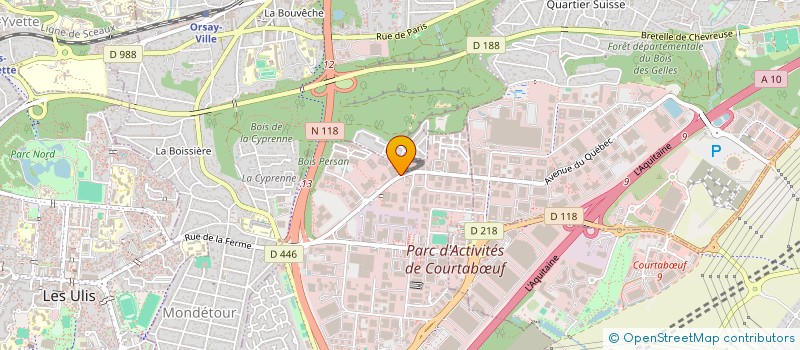 localisation de l'entreprise LANDRE INVEST à VILLEBON-SUR-YVETTE