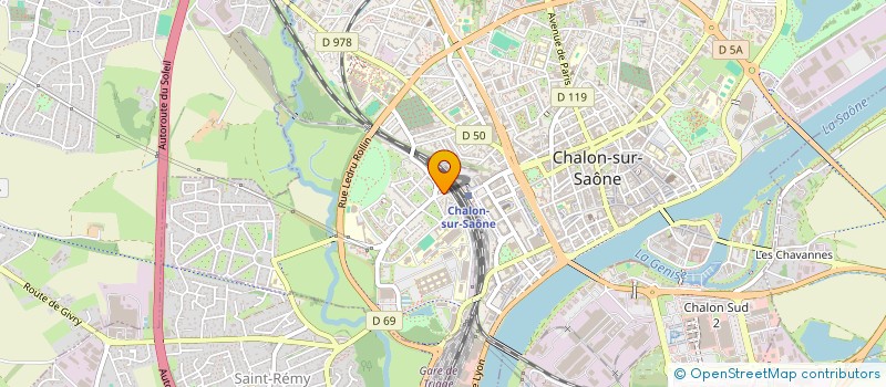 localisation de l'entreprise LANDRE TRAVAUX CONSEILS à CHALON-SUR-SAONE