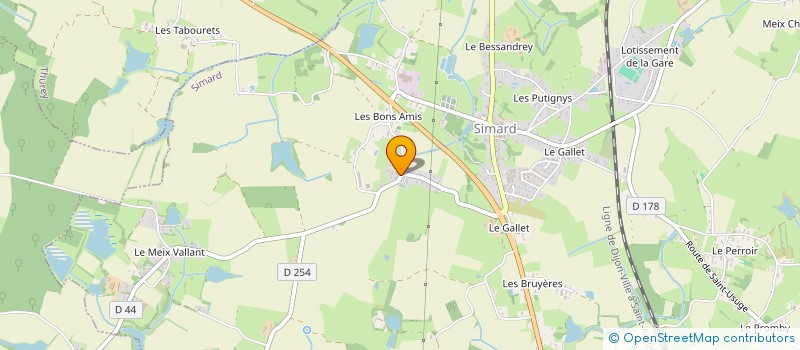 localisation de l'entreprise LANDRE WILLIS TRANSPORTS  SIMARD