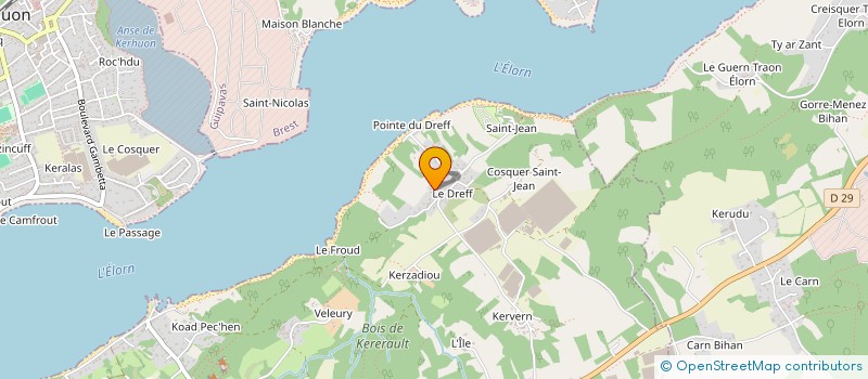 localisation de l'entreprise LANDREAN  PLOUGASTEL-DAOULAS