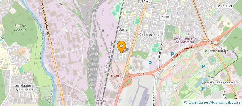 localisation de l'entreprise LANDREAU  LE MANS