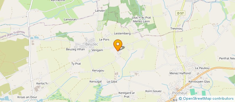 localisation de l'entreprise LANDREIN  PONT L ABBE