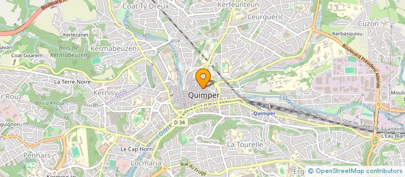 localisation de l'entreprise LANDREIN TC  QUIMPER