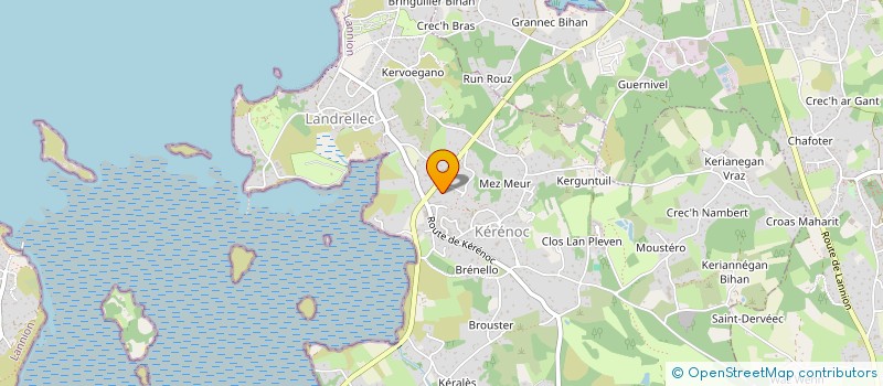 localisation de l'entreprise LANDREMAREE à PLEUMEUR-BODOU