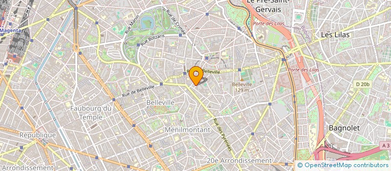 localisation de l'entreprise LANDREVIE-COLMONT  PARIS