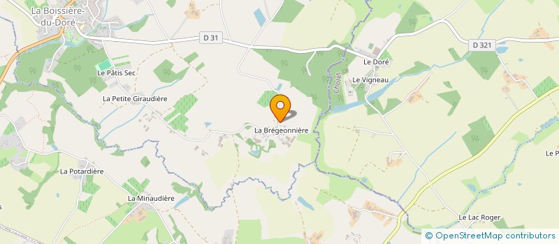 localisation de l'entreprise LANDRIN MECA SOUDURE  LA BOISSIERE-DU-DORE