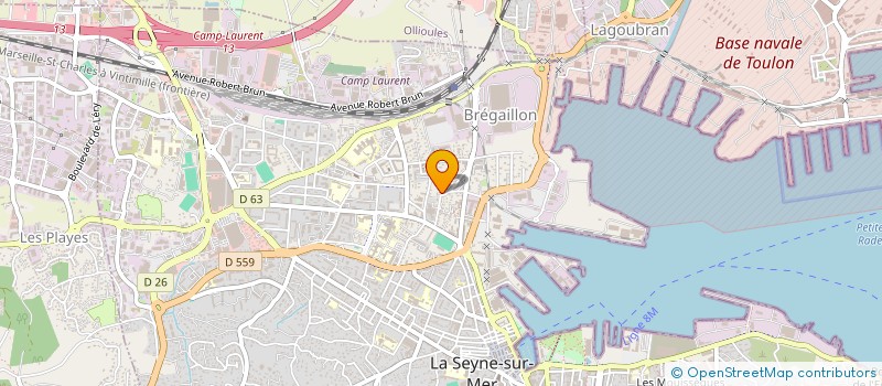 localisation de l'entreprise LANDRIN TRANSPORTS à LA SEYNE-SUR-MER