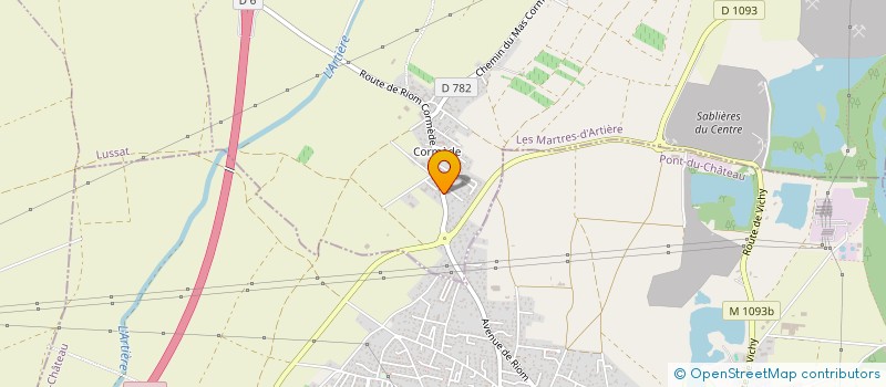 localisation de l'entreprise LANDRINI ET CIE à LES MARTRES D ARTIERE