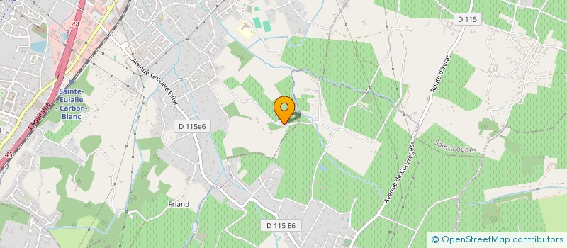 localisation de l'entreprise LANDRIVE à SAINTE-EULALIE