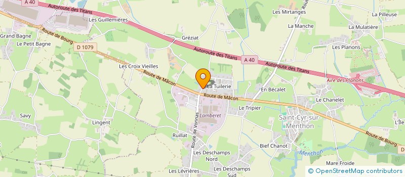 localisation de l'entreprise LANDRIX FRERES à SAINT-CYR-SUR-MENTHON