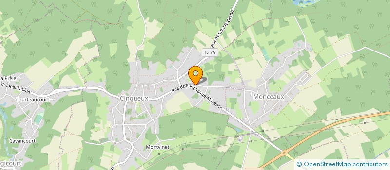 localisation de l'entreprise LANDRU TERRASSEMENT à CINQUEUX