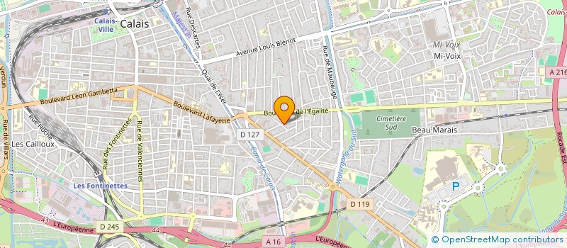 localisation de l'entreprise LANDRY  CALAIS