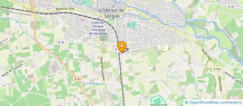 localisation de l'entreprise LANDRY COURTAGE AUTO  L'ISLE-SUR-LA-SORGUE