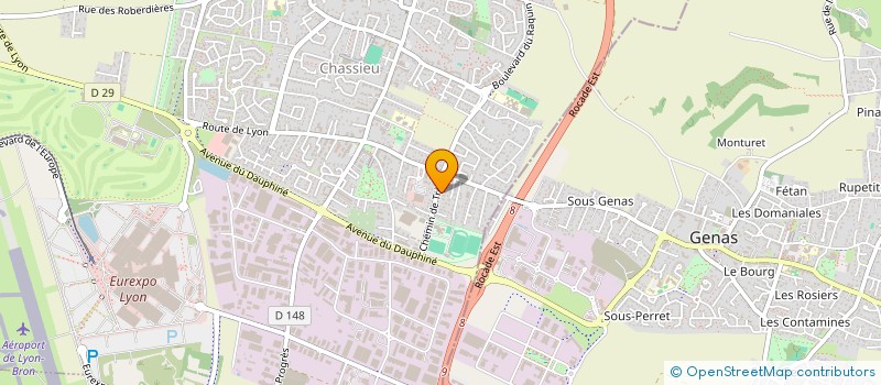 localisation de l'entreprise LANDRY DARDILLY  CHASSIEU