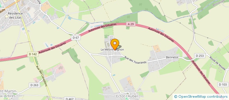 localisation de l'entreprise LANDRY PASCAL  ECTOT-L'AUBER