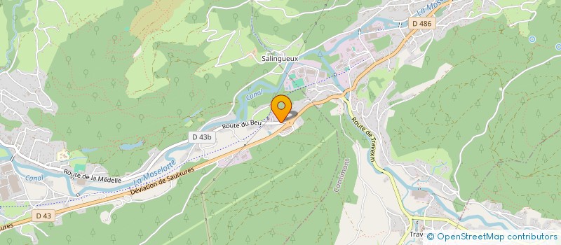 localisation de l'entreprise LANDRY POIROT EURL  SAULXURES-SUR-MOSELOTTE