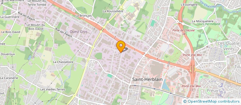 localisation de l'entreprise LANDUT  SAINT-HERBLAIN