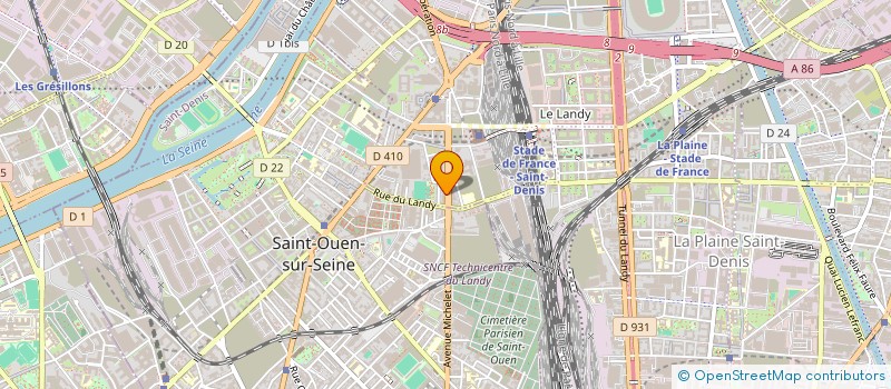 localisation de l'entreprise LANDY LIFE 93  SAINT-DENIS