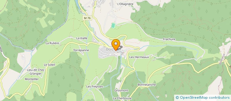 localisation de l'entreprise LANDY PAYSAGE à SAINT-PAUL-EN-JAREZ