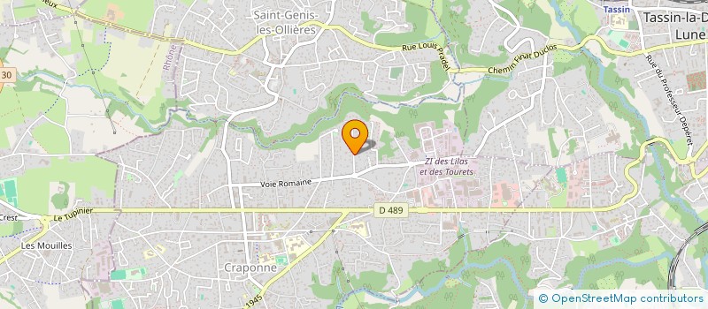 localisation de l'entreprise LANEA  CRAPONNE