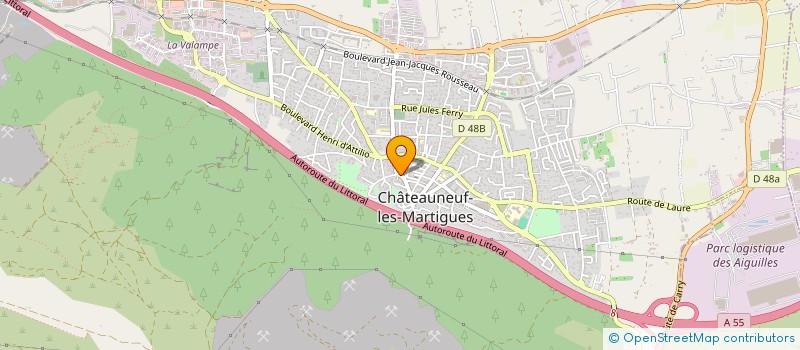localisation de l'entreprise LANEL TRANSPORT à CHATEAUNEUF-LES-MARTIGUES