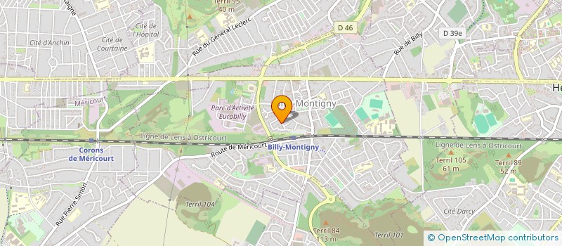 localisation de l'entreprise LANELEC à BILLY-MONTIGNY