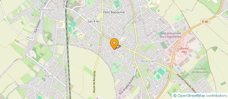 localisation de l'entreprise LANERE  BEAURAINS