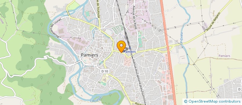 localisation de l'entreprise LANES ET MOUSSEIGNE à PAMIERS