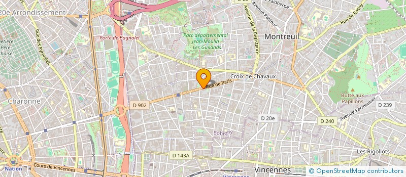 localisation de l'entreprise LANESS COSMETICS à MONTREUIL