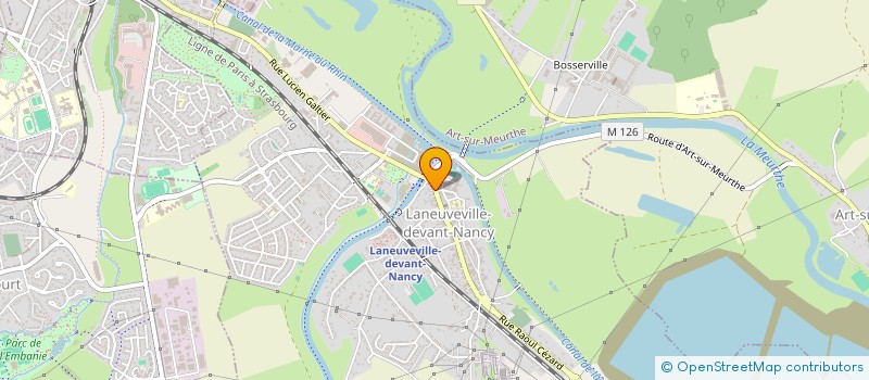 localisation de l'entreprise LANEUV'OPTIC  LANEUVEVILLE-DEVANT-NANCY