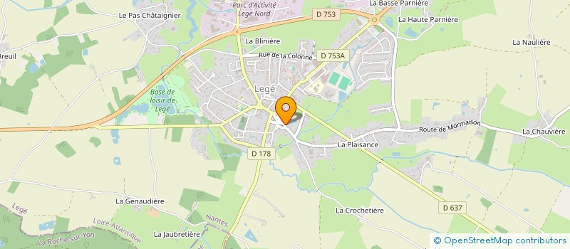 localisation de l'entreprise LANEZ  LEGE