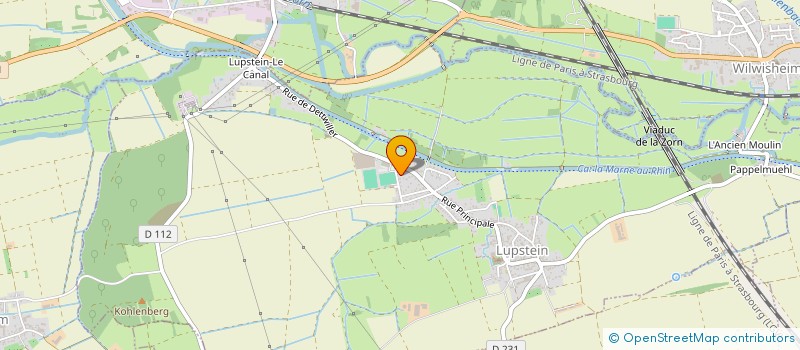 localisation de l'entreprise LANG  LUPSTEIN