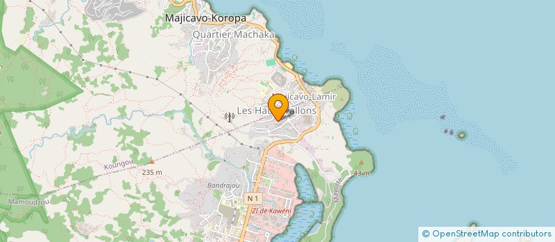 localisation de l'entreprise LANG & ASSOCIES MAYOTTE à MAMOUDZOU