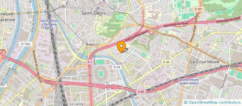 localisation de l'entreprise LANGA-EXPRESS à SAINT-DENIS