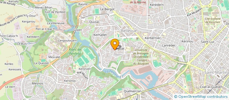 localisation de l'entreprise LANGA-MORA COURTAGE à BREST