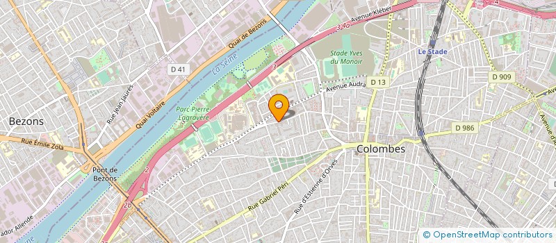 localisation de l'entreprise LANGAGE 2000 à COLOMBES