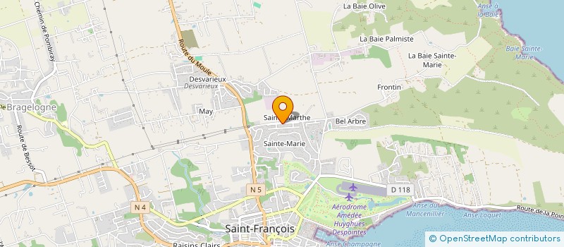 localisation de l'entreprise LANGAGES ARTS ET CULTURES POUR TOUS - ASSOCIATION D'EDUCATION ET FORMATION TOUT AU LONG DE LA VIE à SAINT-FRANCOIS