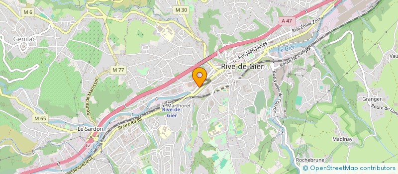 localisation de l'entreprise LANGARD'INVEST à RIVE-DE-GIER