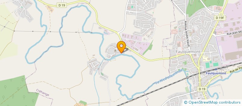 localisation de l'entreprise LANGE 2  CREHANGE