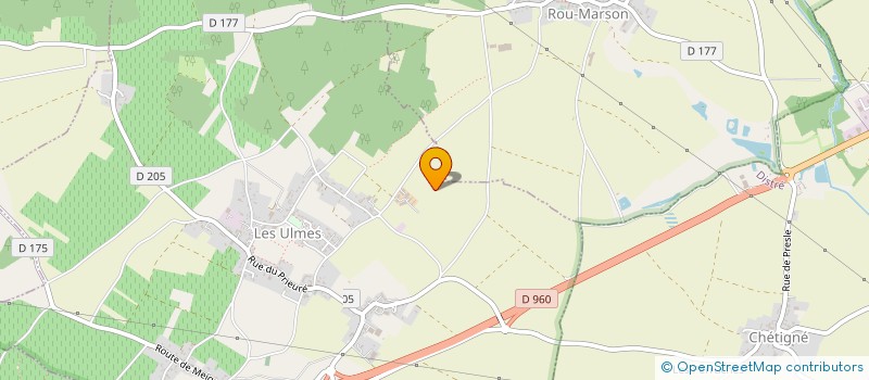 localisation de l'entreprise LANGE METAL  LES ULMES