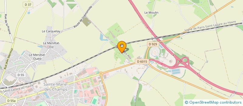 localisation de l'entreprise LANGELAV  SAINTE-MARIE-DES-CHAMPS