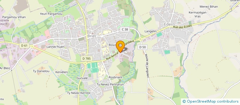 localisation de l'entreprise LANGELIN  EDERN