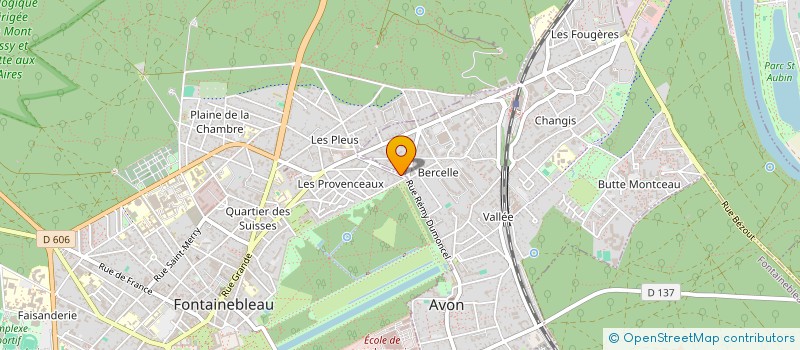 localisation de l'entreprise LANGELINE  FONTAINEBLEAU