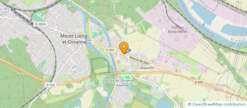 localisation de l'entreprise LANGELLIER  MORET-LOING-ET-ORVANNE