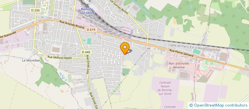 localisation de l'entreprise LANGELYS 21 à ROMILLY-SUR-SEINE
