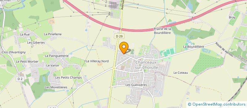 localisation de l'entreprise LANGENNERIE 22 à CHANCEAUX-SUR-CHOISILLE