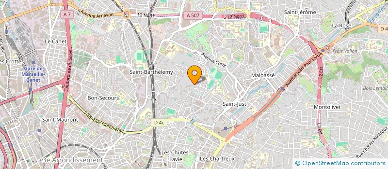 localisation de l'entreprise LANGERON 11 à MARSEILLE