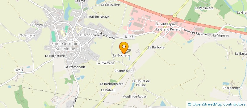 localisation de l'entreprise LANGEVIN à SEVREMOINE