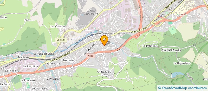 localisation de l'entreprise LANGEVIN AUTOS 42  FIRMINY